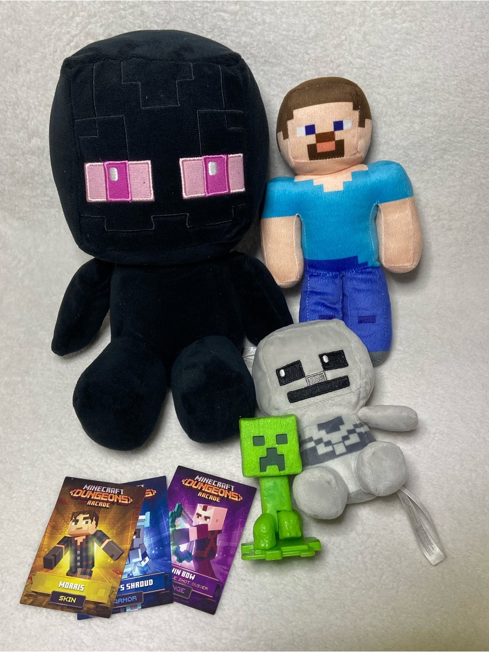 Mojang Minecraft Plush Toys Steve Enderman Skeleton Plush Toys